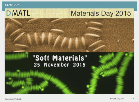 Enlarged view: Materials Day 2015 – Soft Materials