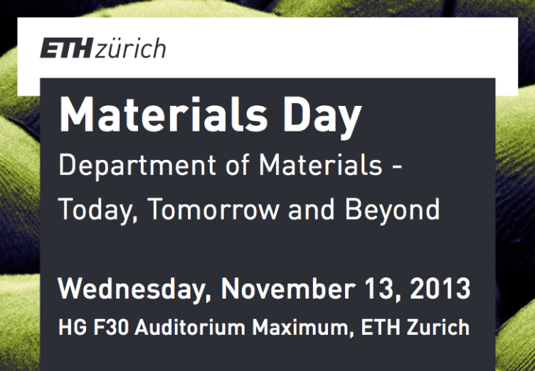 Enlarged view: Materials Day 2013 – Today, Tomorrow and Beyond