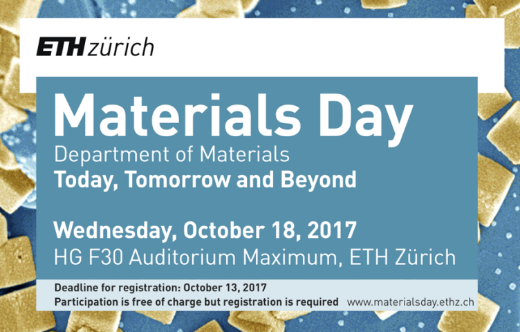Enlarged view: Materials Day 2017 – Today, Tomorrow and Beyond