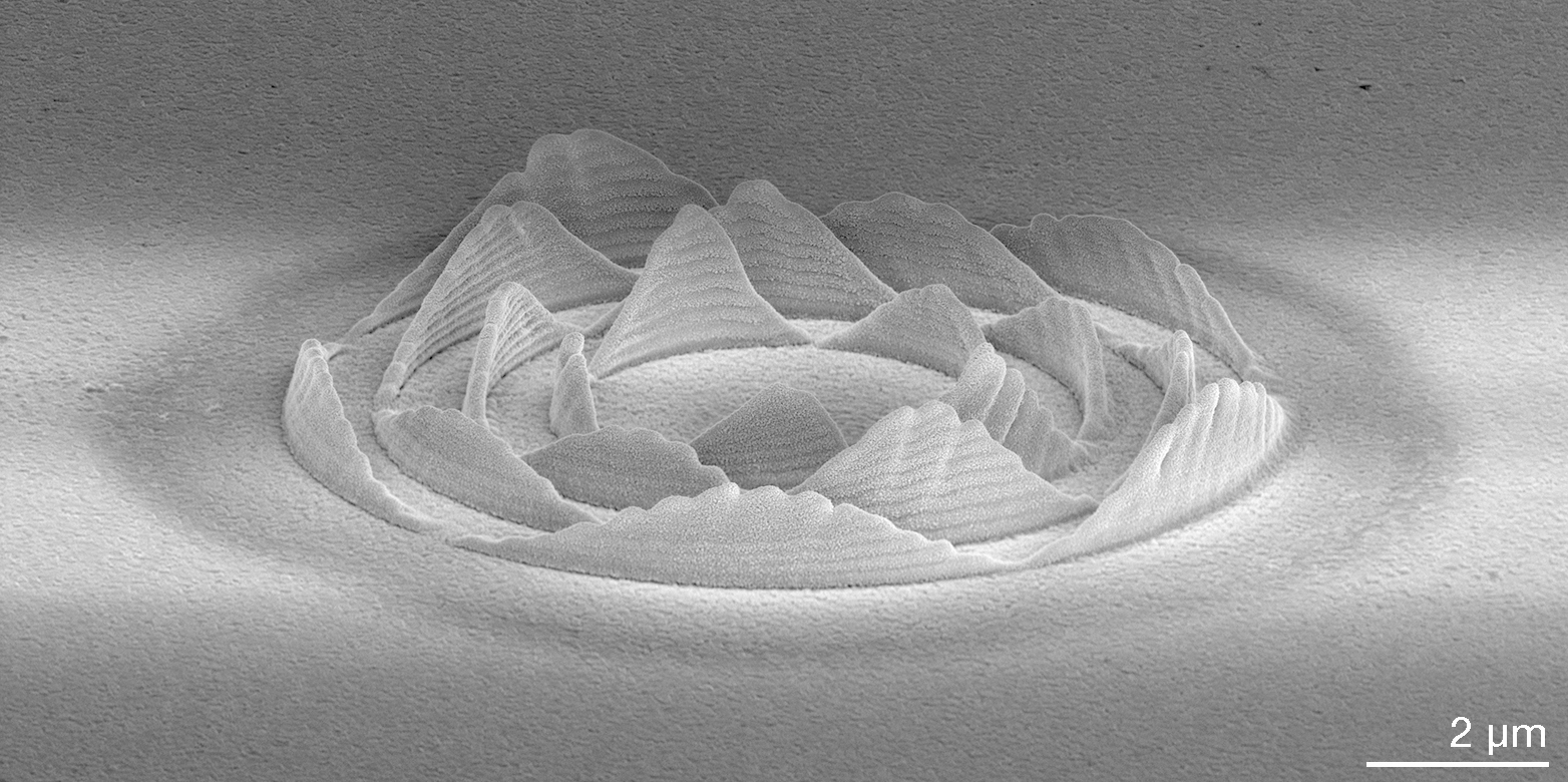 Microscale Cu structure printed by EHD-RP